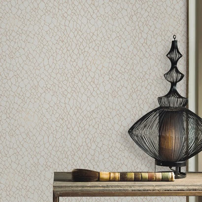 Honeycomb-pattern wallpaper, sage green