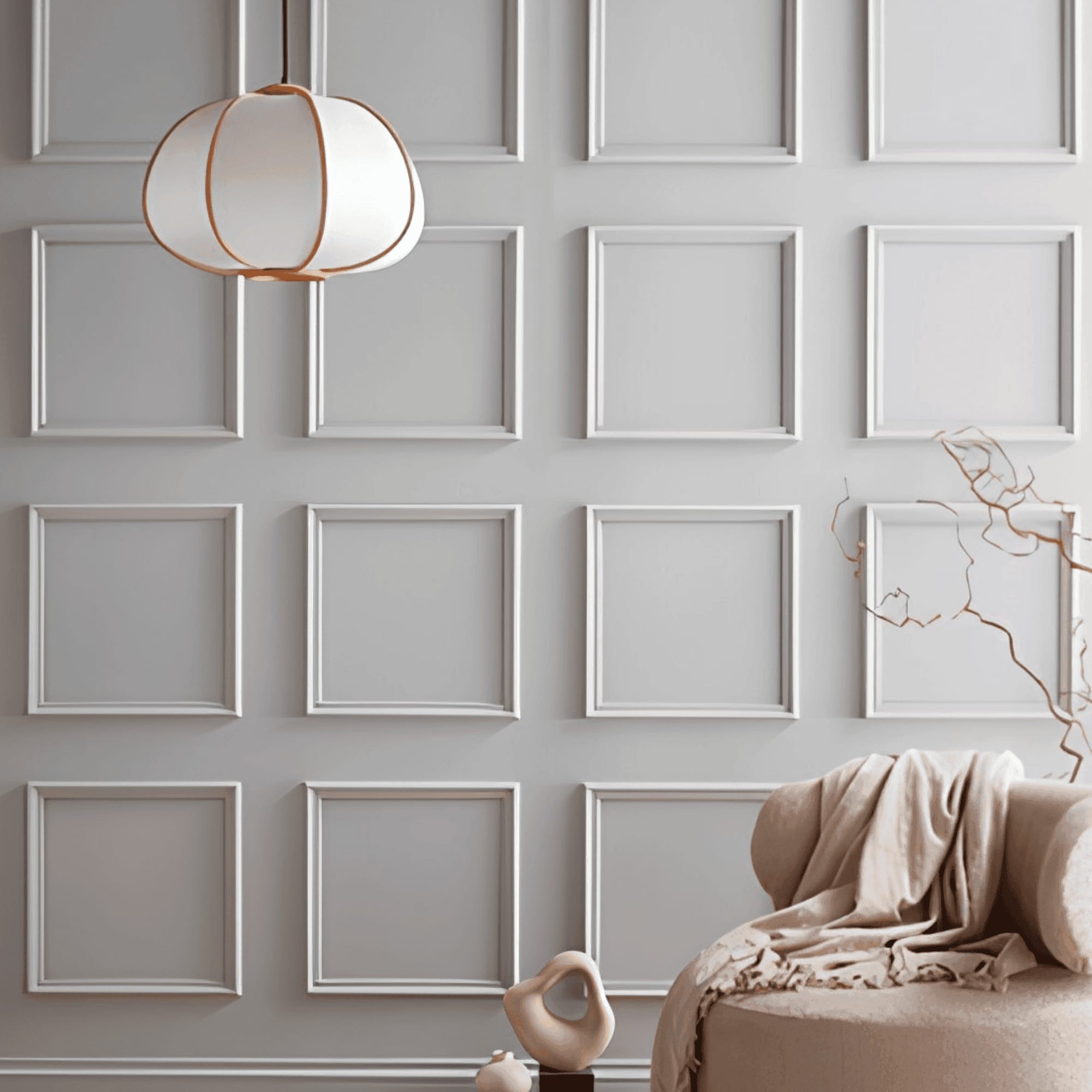 Grid panel moulding, four-by-four